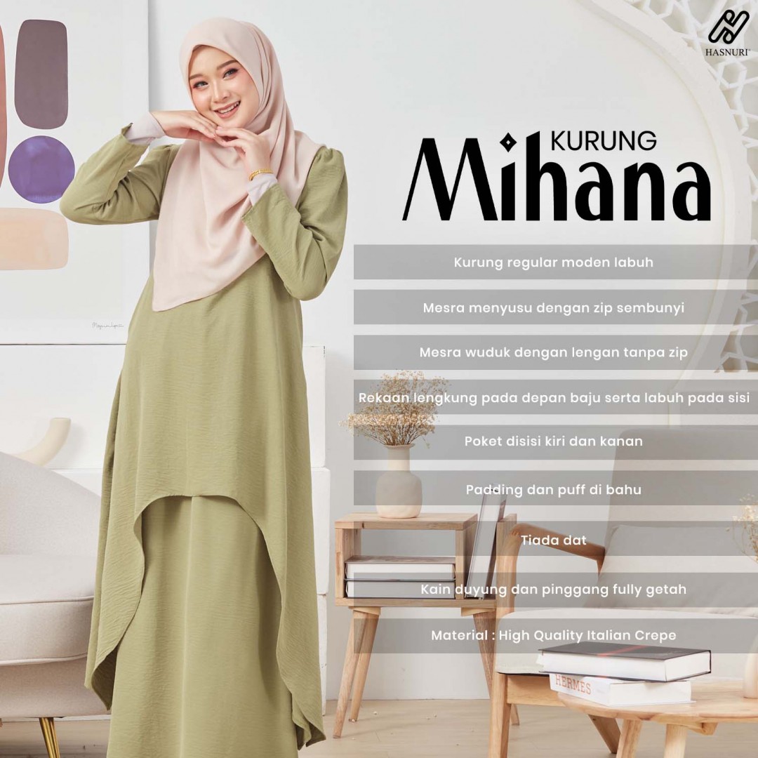 Kurung Mihana - Green