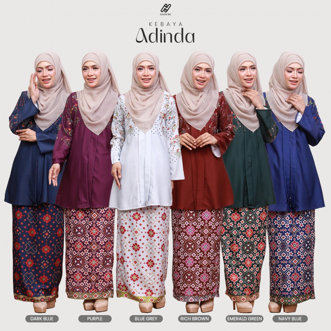 Kebaya Adinda - Blue Grey
