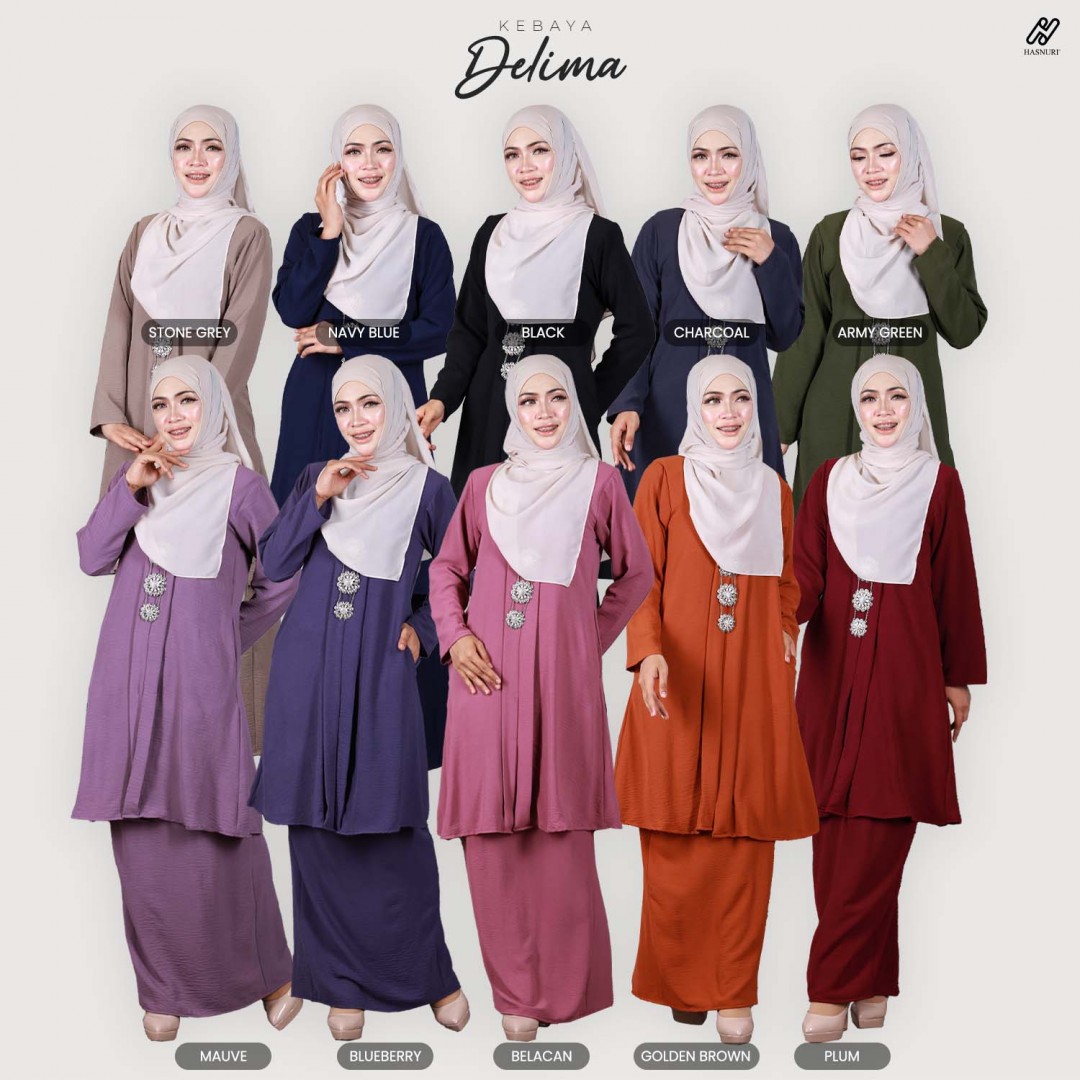 Kebaya Delima - Black