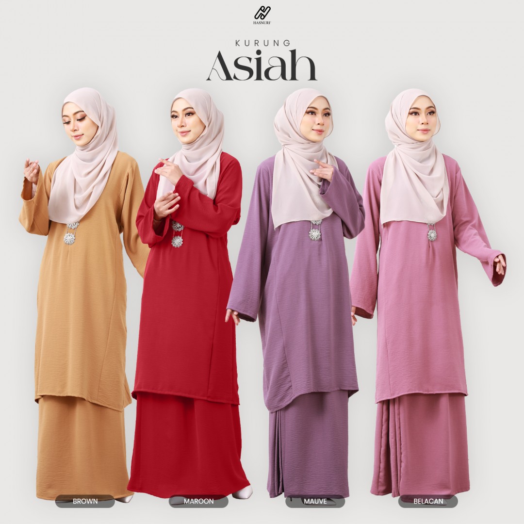 Kurung Asiah - Brown