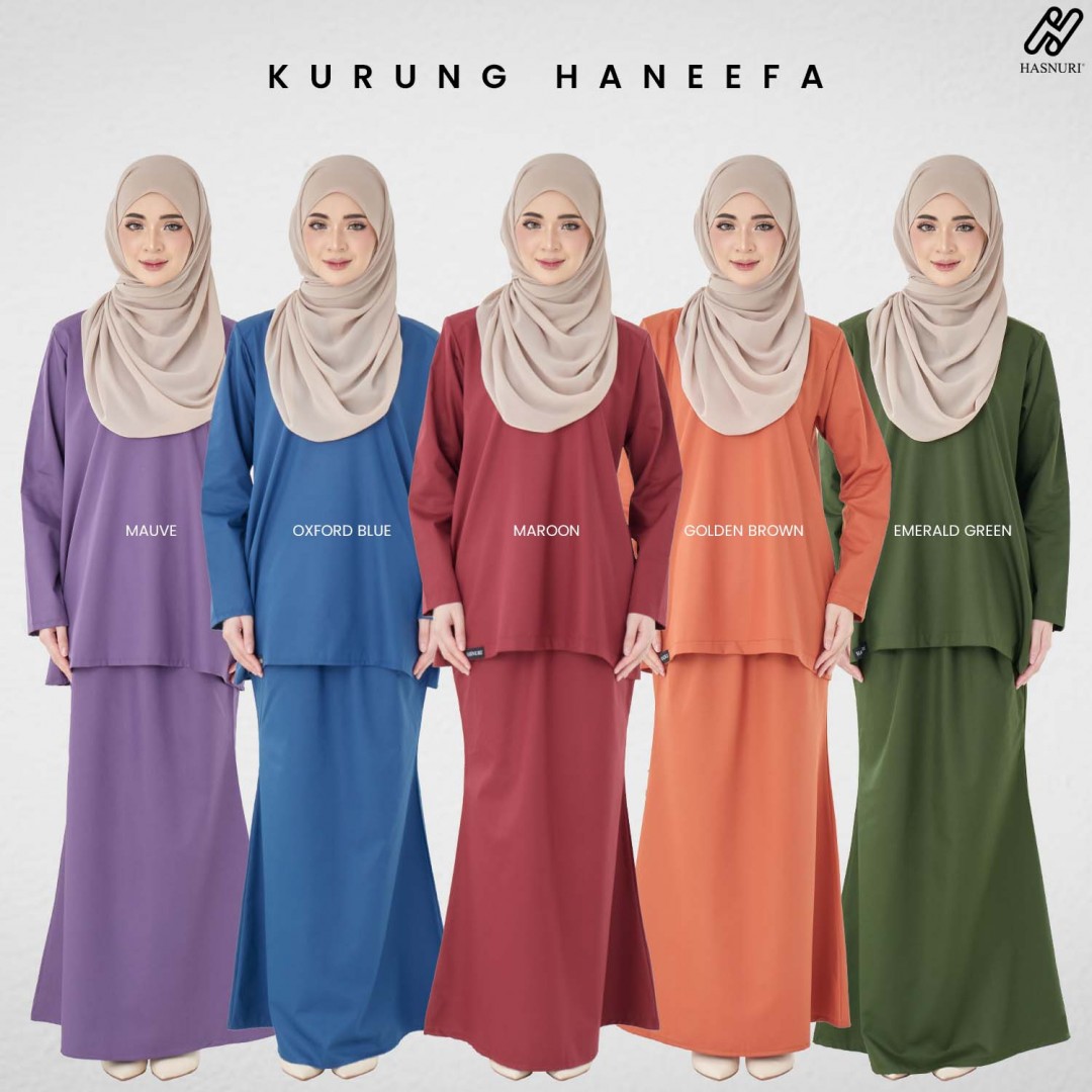 Kurung Haneefa - Oxford Blue