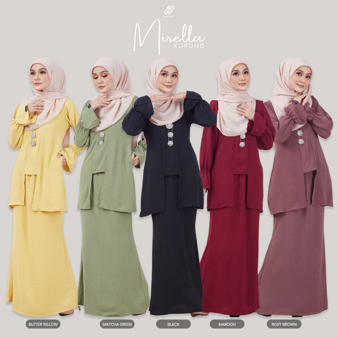 Kurung Mirella - Butter Yellow