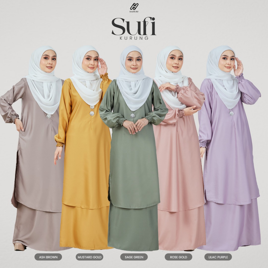 Kurung Sufi - Ash Brown