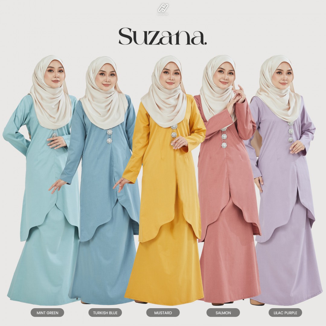 Kurung Suzana - Mustard