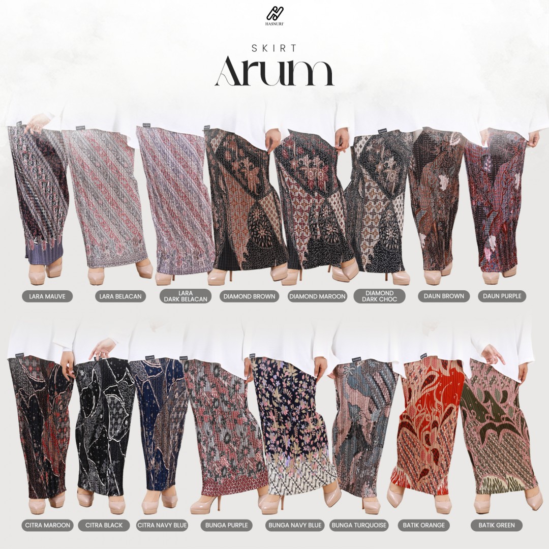 Skirt Arum - Batik Orange