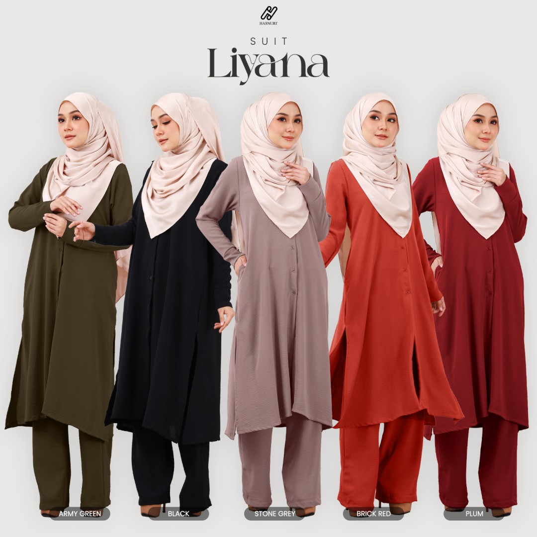 Suit Liyana - Army Green