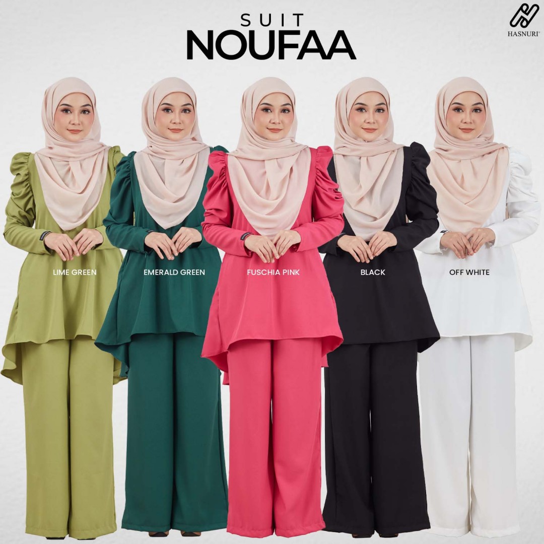 Suit Noufaa - Fuschia Pink