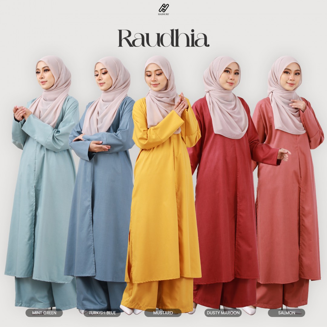 Suit Raudhia - Mustard