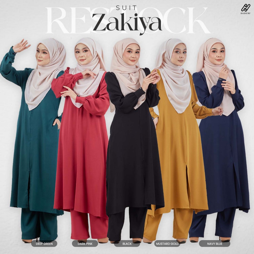 Suit Zakiya - Navy Blue