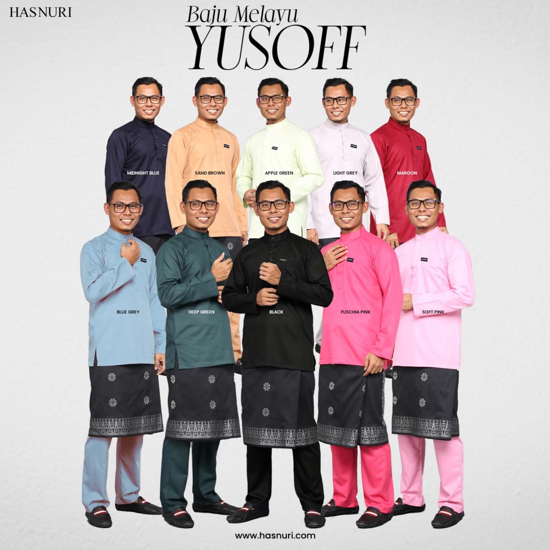 Baju Melayu Yusoff - Fuschia Pink