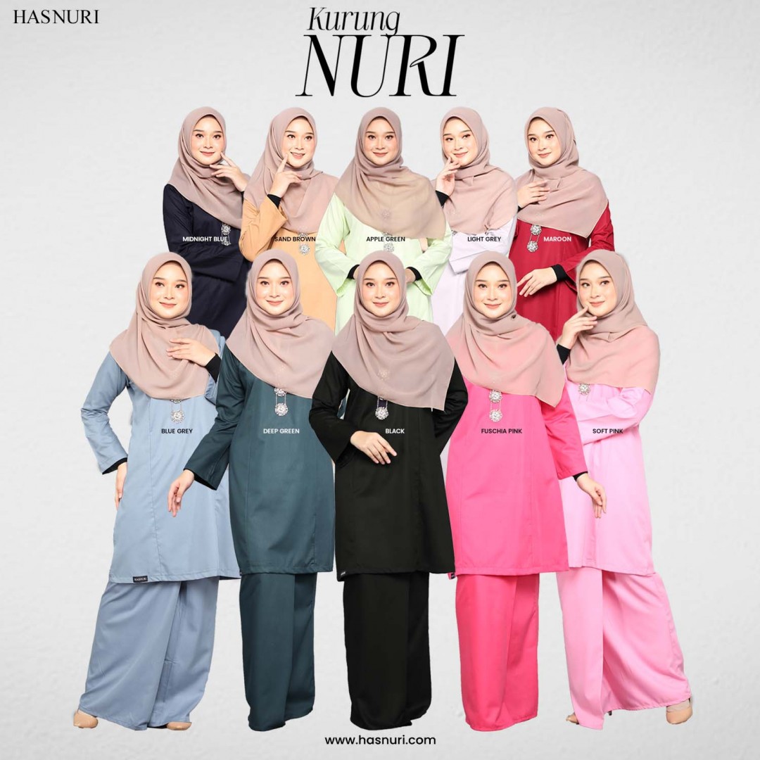 Kurung Nuri - Maroon