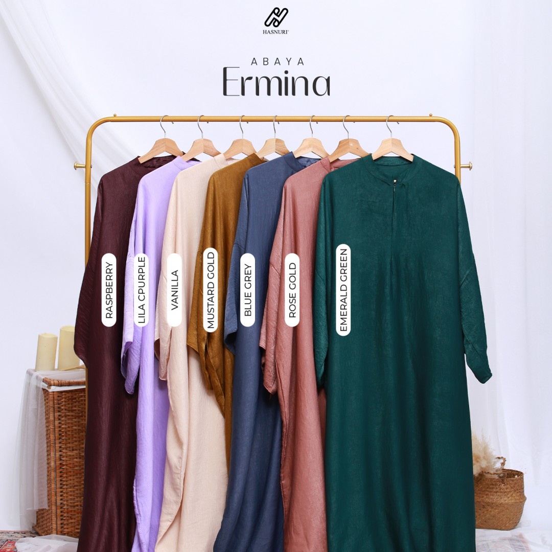 Abaya Ermina - Mustard Gold
