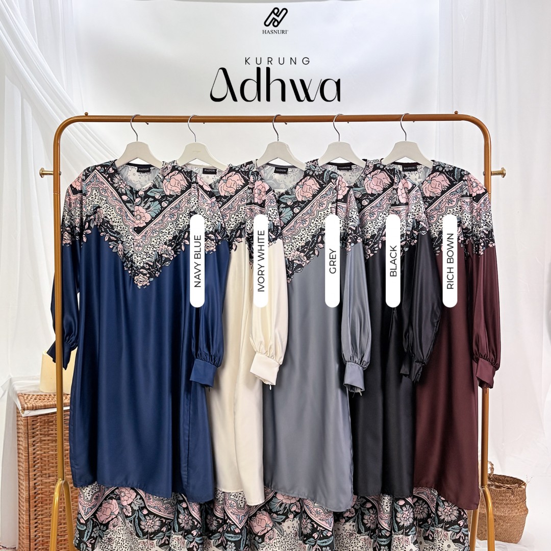 Kurung Adhwa - Grey