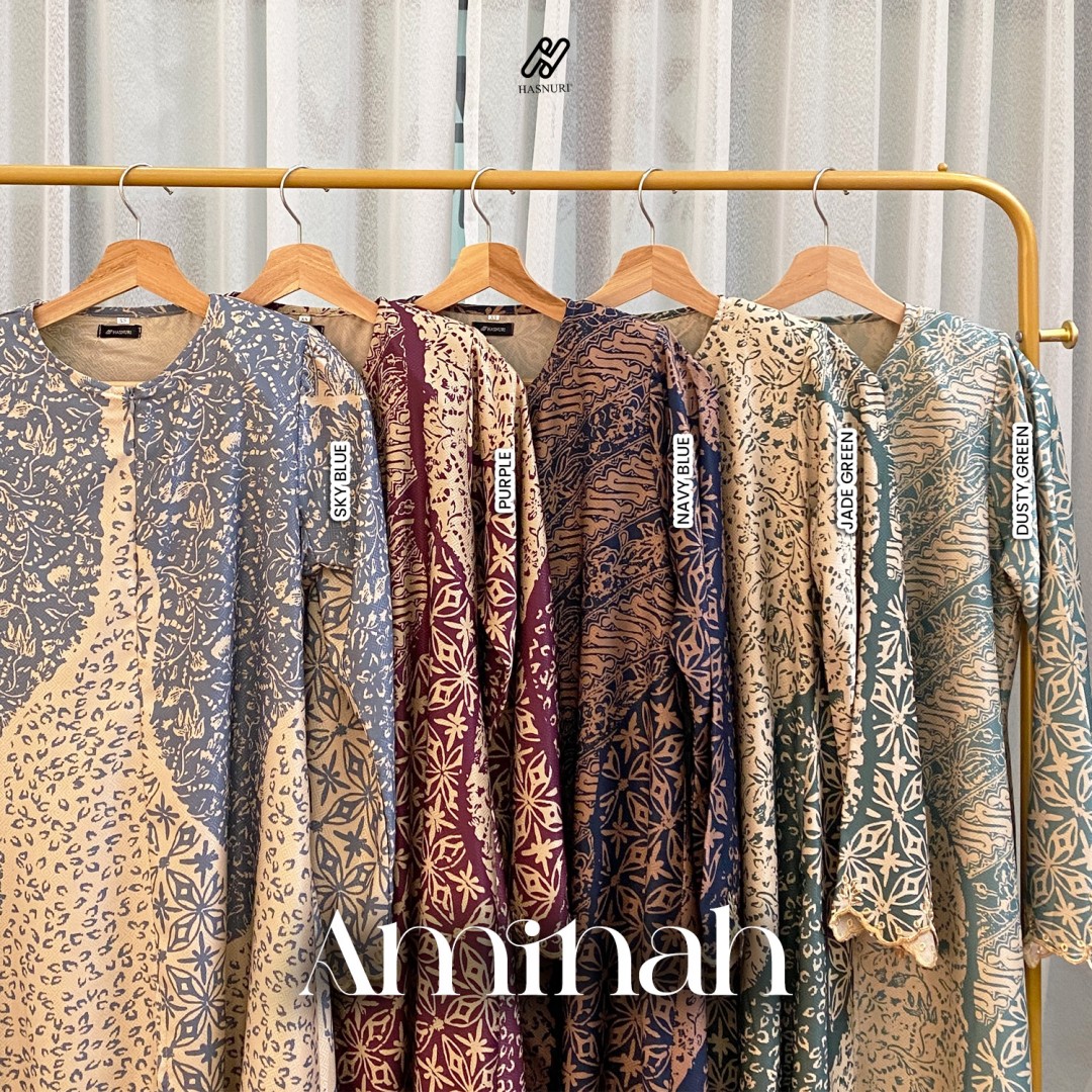 Kurung Aminah - Sky Blue