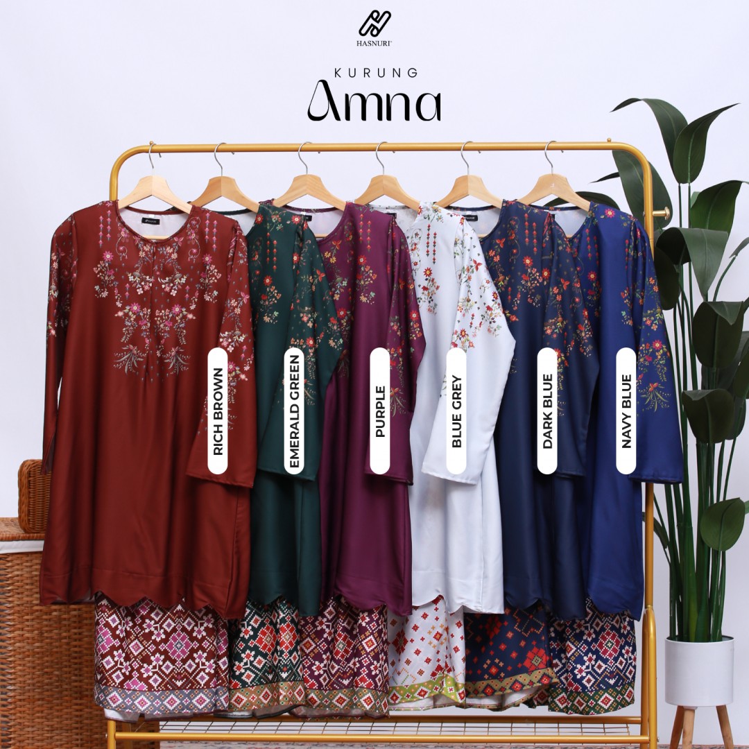 Kurung Amna - Dark Blue