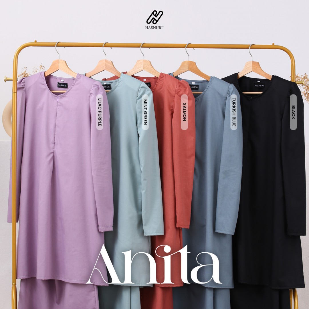 Kurung Anita - Salmon