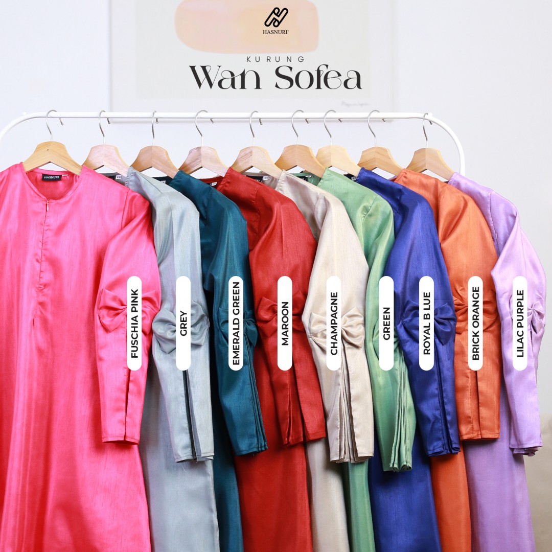 Kurung Wan Sofea Kids - Fuschia Pink