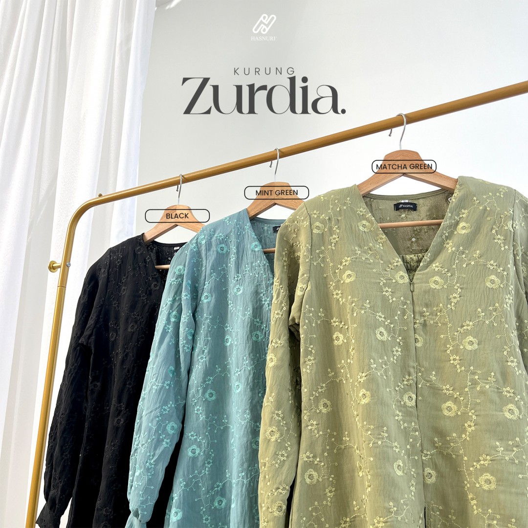 Kurung Zurdia - Matcha Green