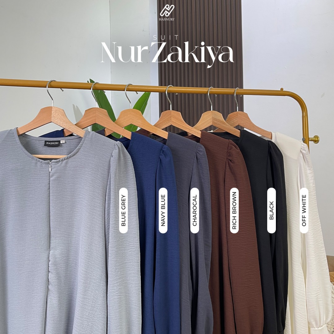 Suit Nur Zakiya - Black