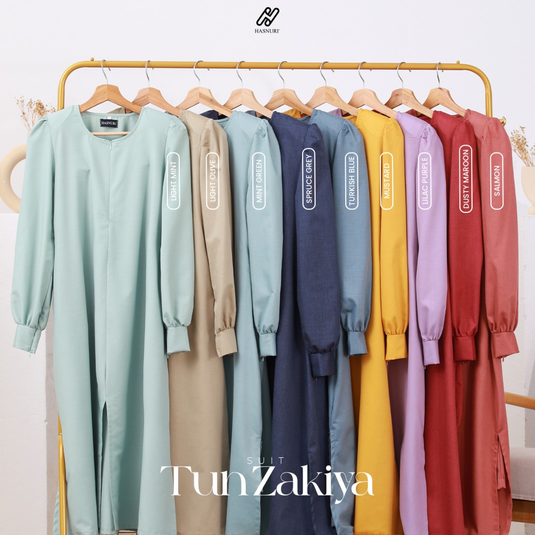 Suit Tun Zakiya - Turkish Blue