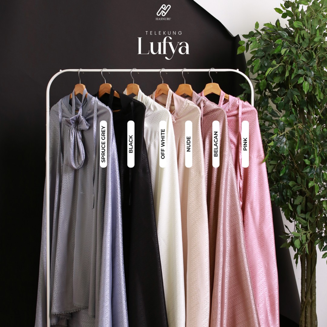 Telekung Lufya - Pink