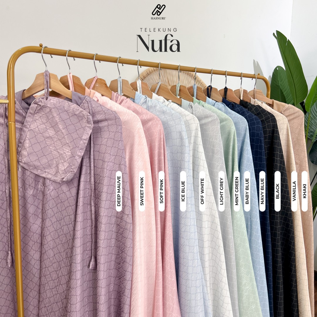 Telekung Nufa - Deep Mauve