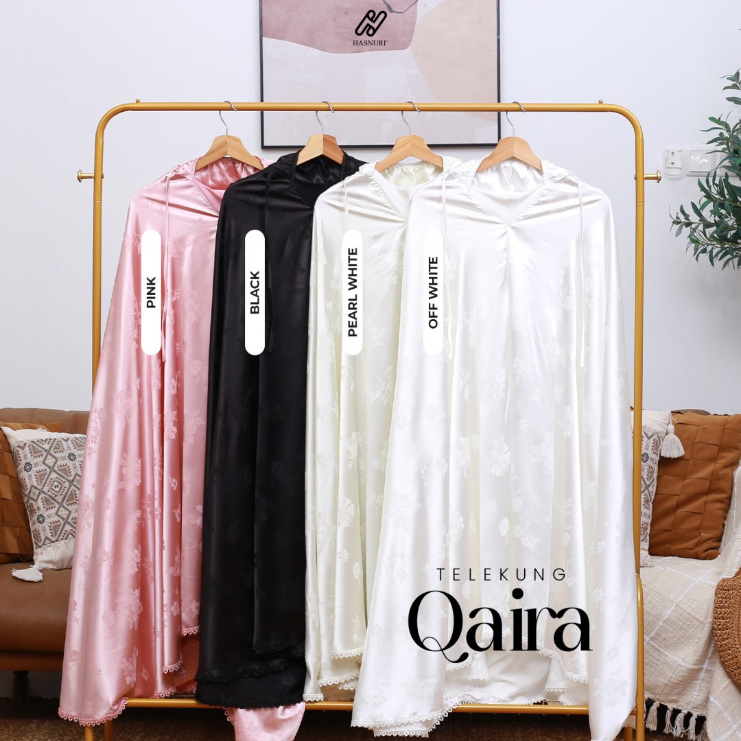 Telekung Qaira - Off White