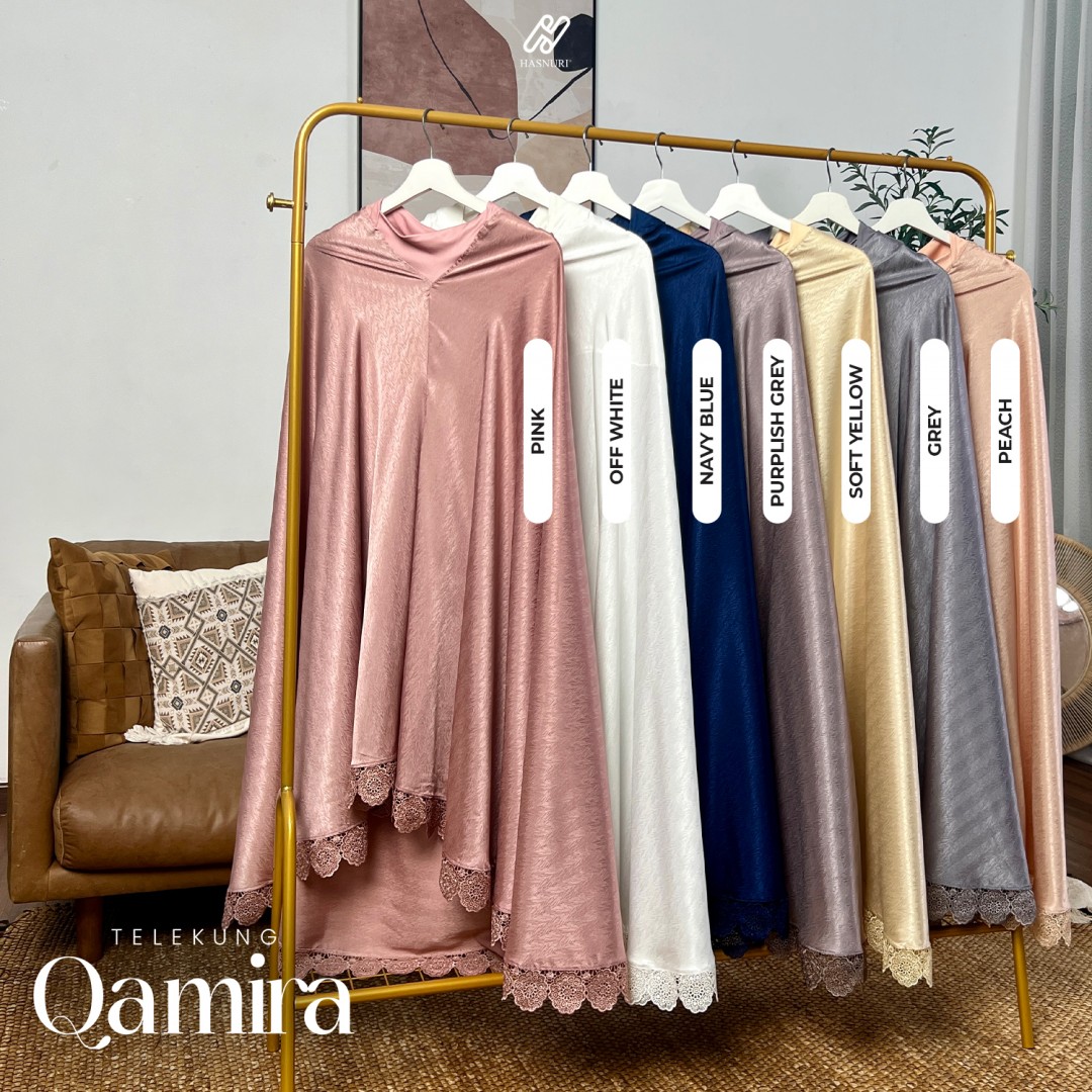 Telekung Qamira - Pink