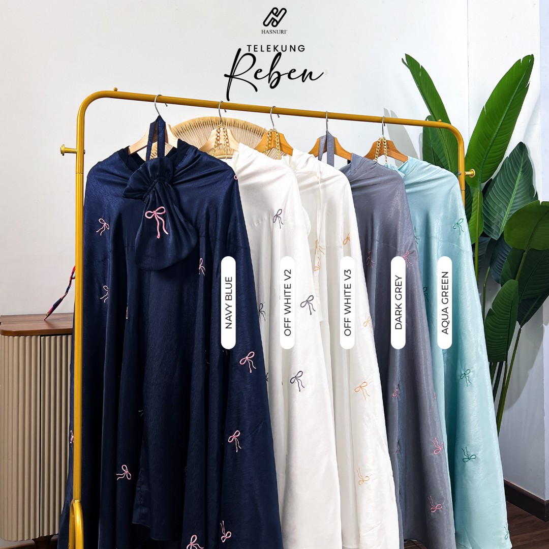 Telekung Reben - Off White V2