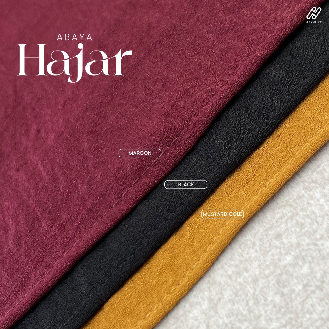 Abaya Hajar - Mustard Gold