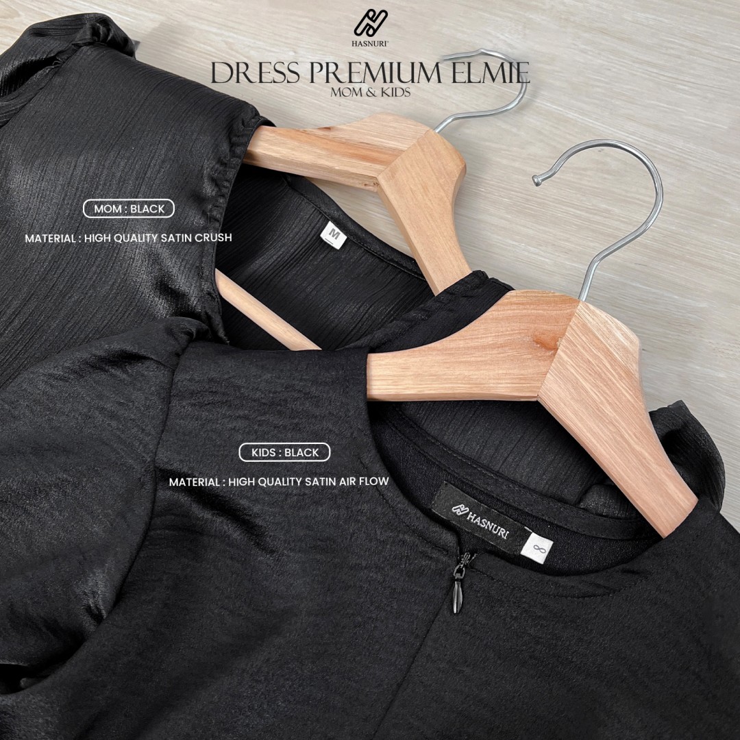 Dress Premium Elmie Kids - Black