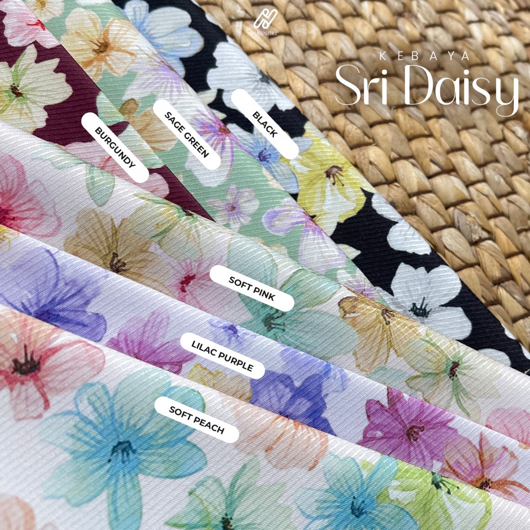 Kebaya Sri Daisy - Black