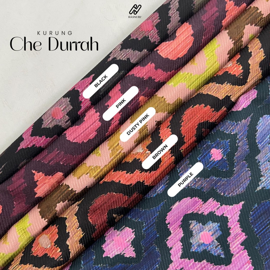 Kurung Che Durrah - Black