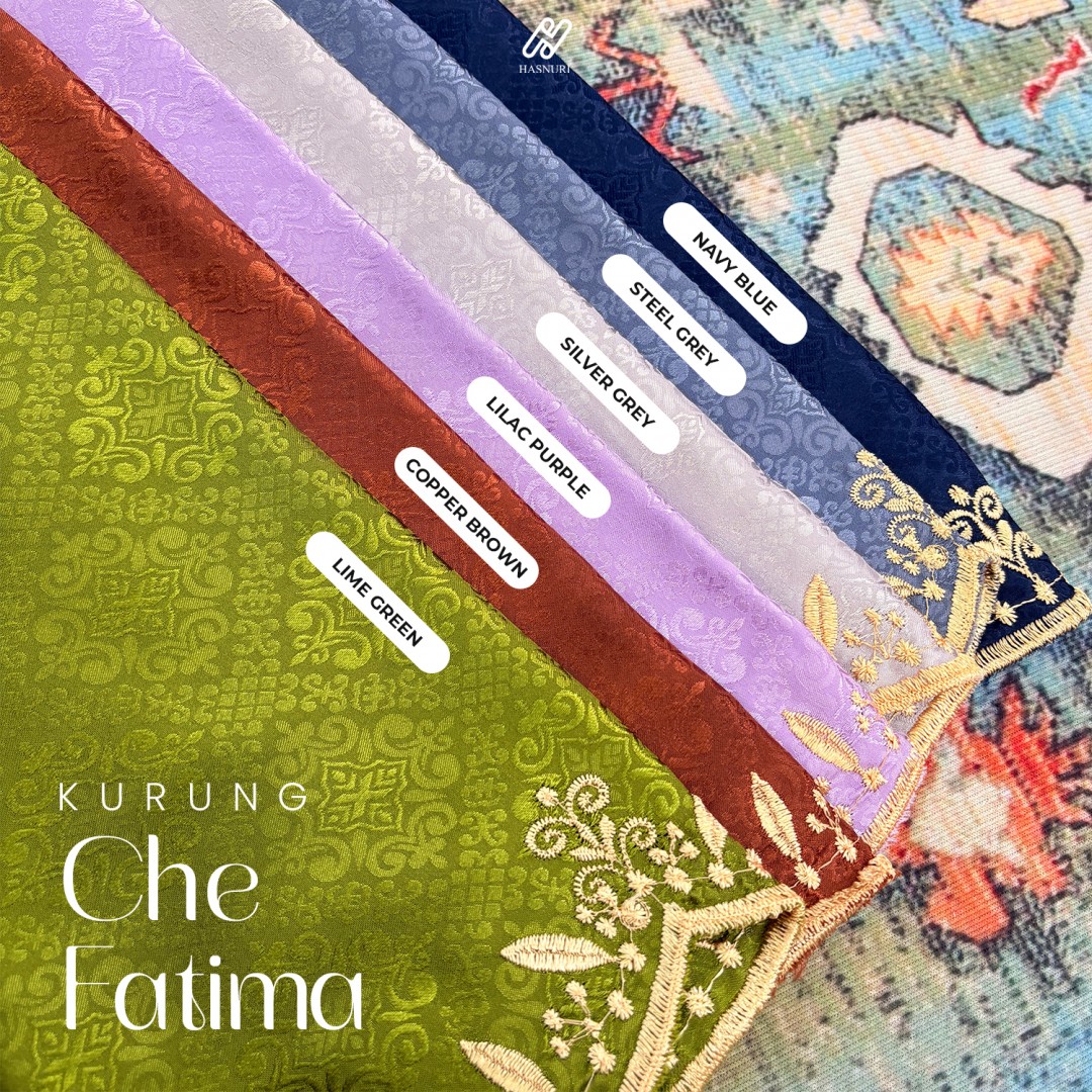 Kurung Che Fatima - Navy Blue
