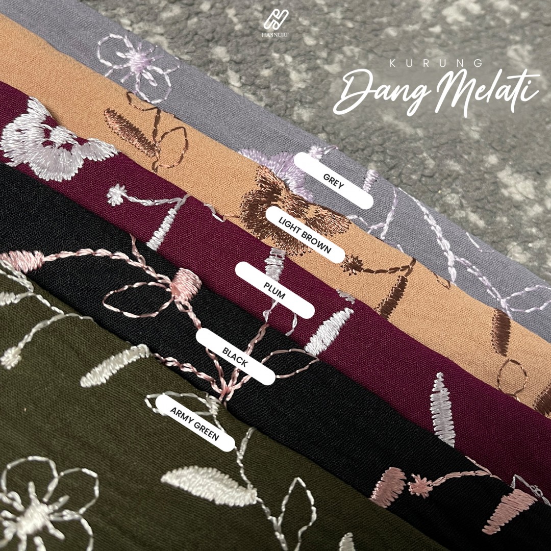 Kurung Dang Melati - Army Green