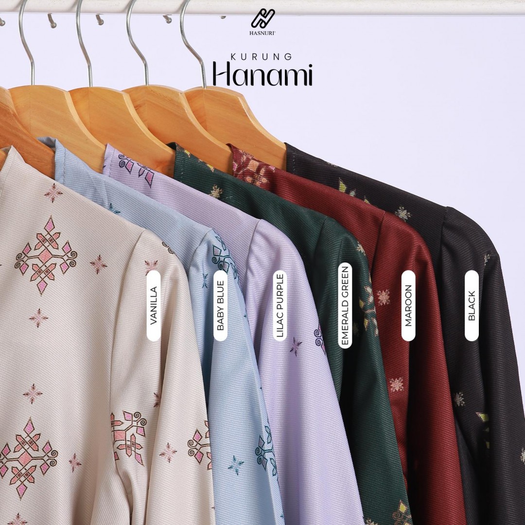 Kurung Hanami - Emerald Green