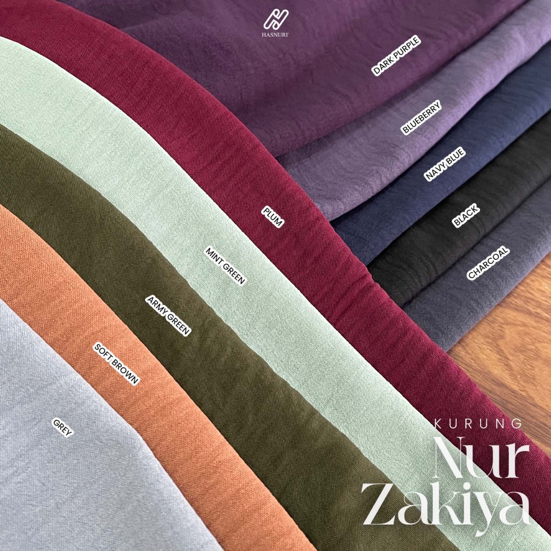 Kurung Nur Zakiya - Plum
