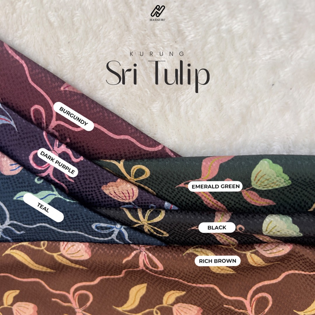 Kurung Sri Tulip - Dark Purple