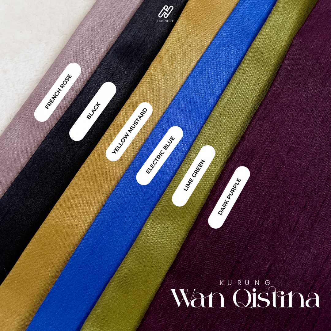 Kurung Wan Qistina Kids - Electric Blue