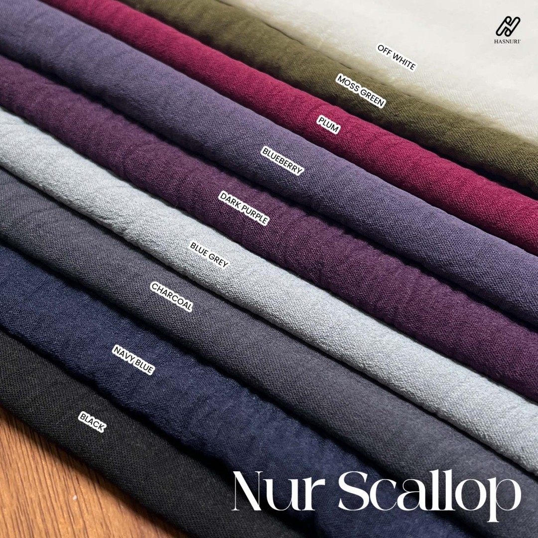 Suit Nur Scallop - Black
