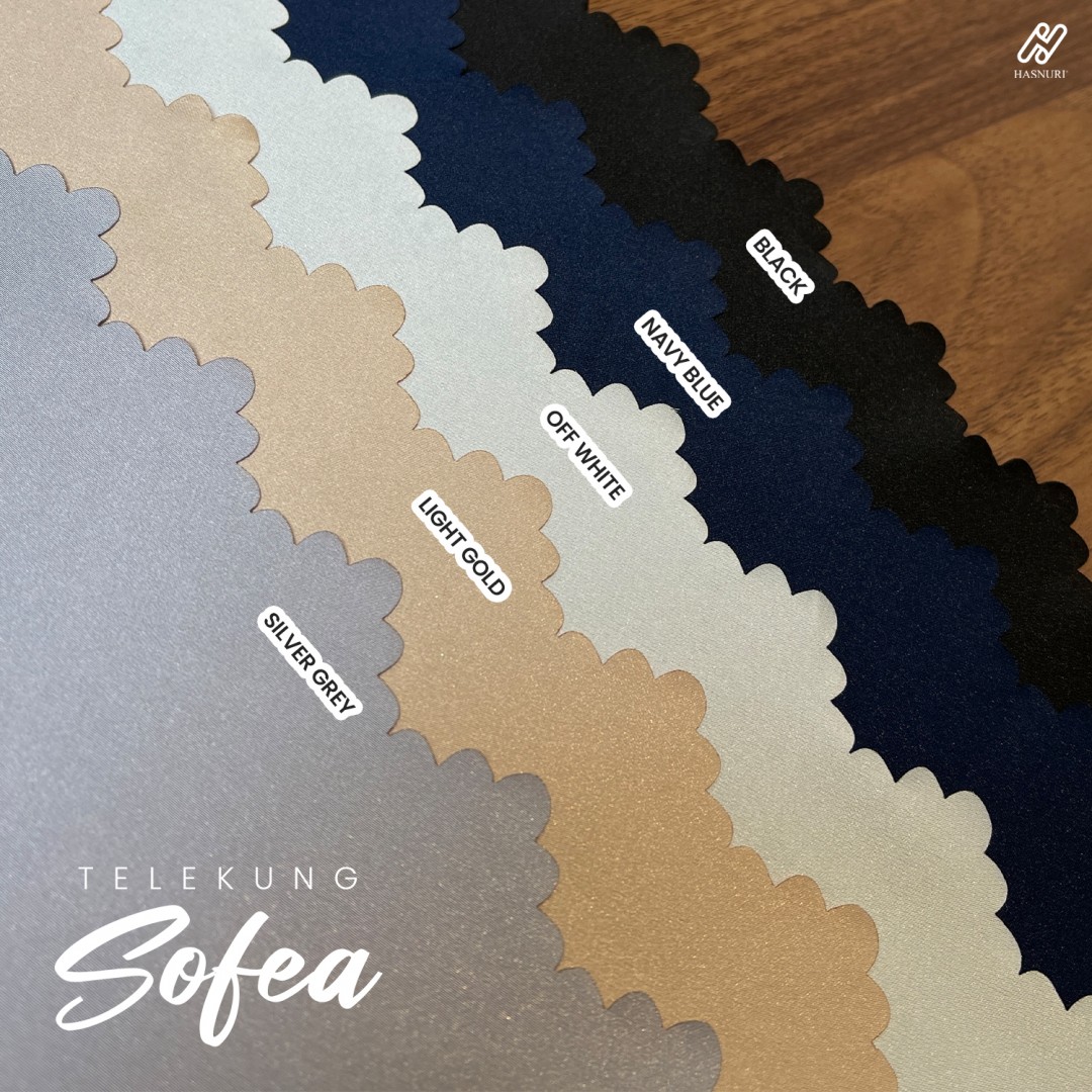 Telekung Sofea - Light Gold