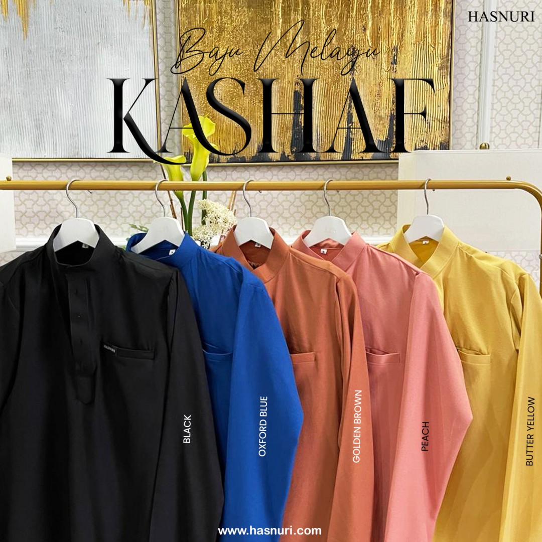 Baju Melayu Kashaf - Golden Brown