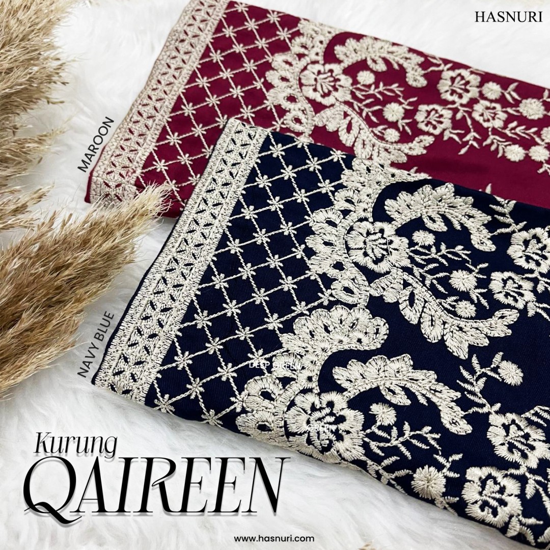 Kurung Qaireen - Maroon