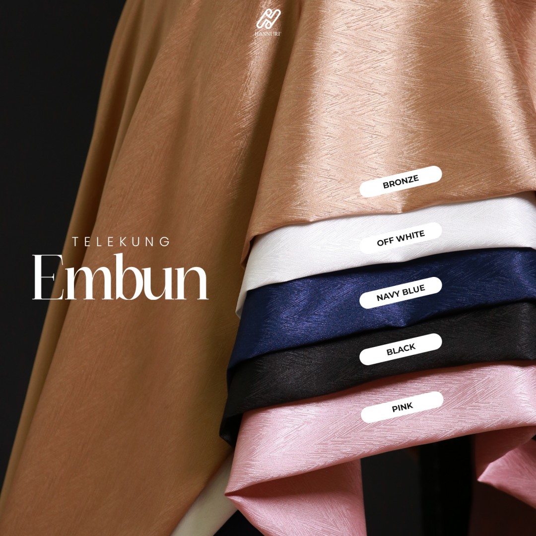 Telekung Embun - Off White