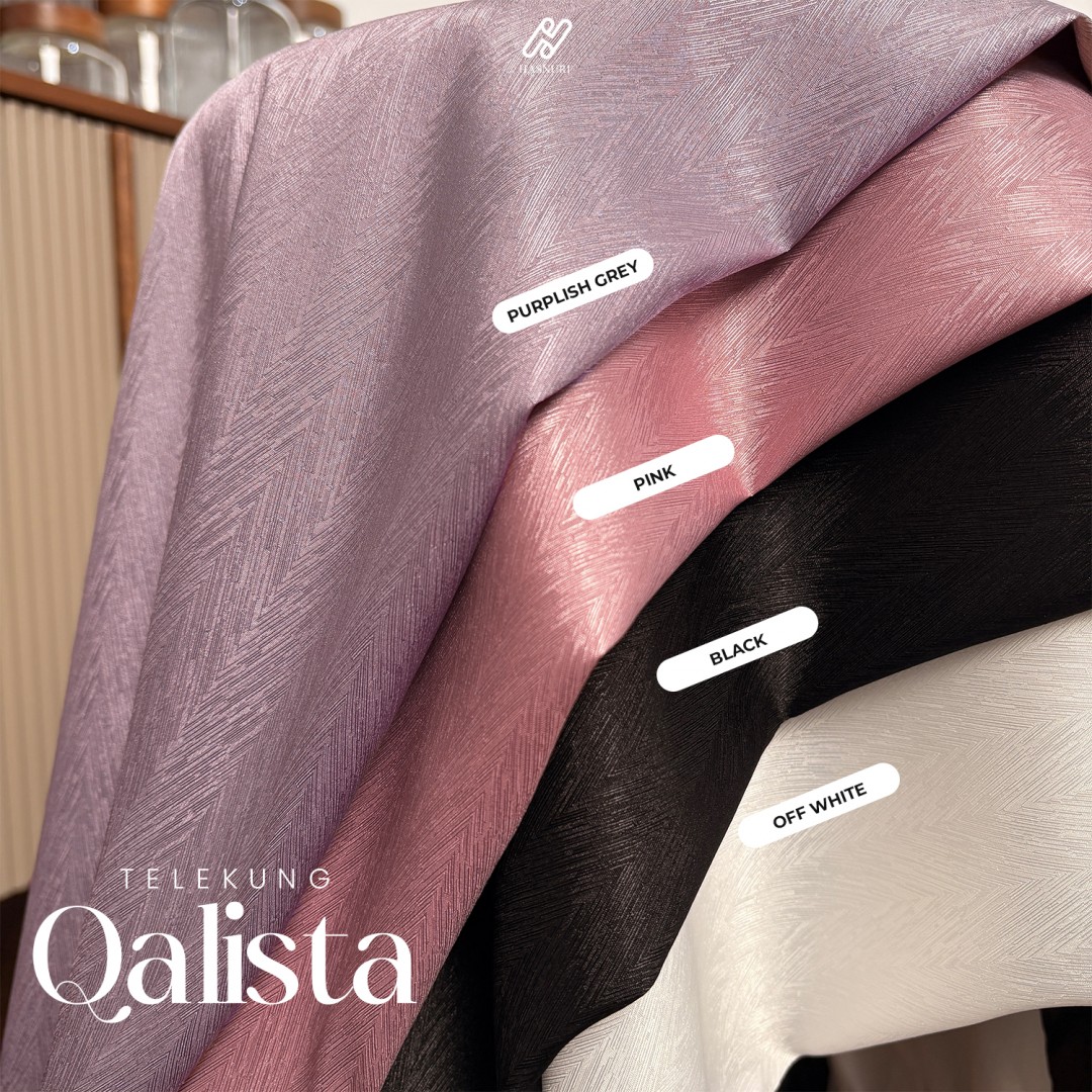 Telekung Qalista - Purplish Grey