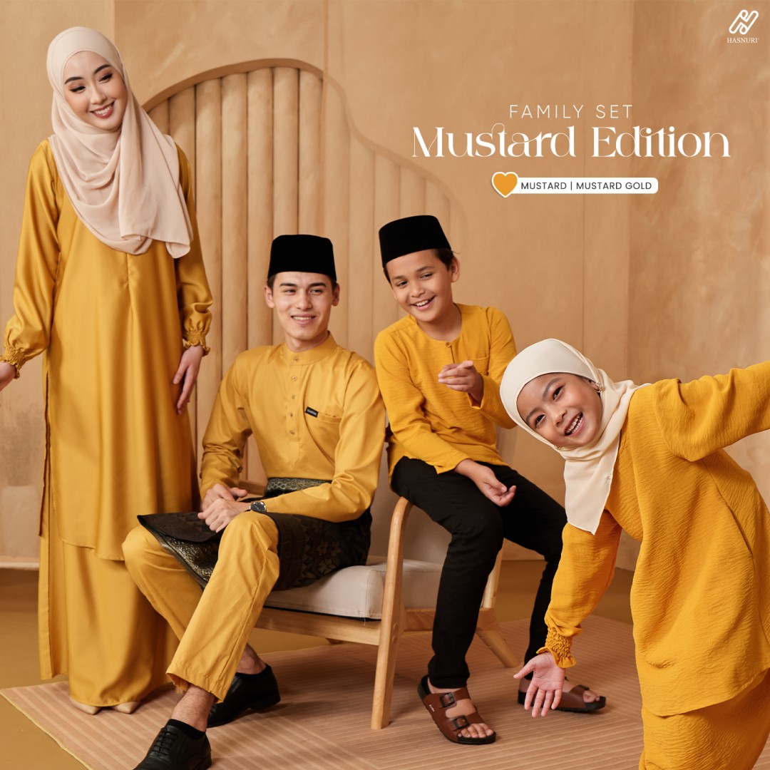 Kurung Sufi - Mustard Gold