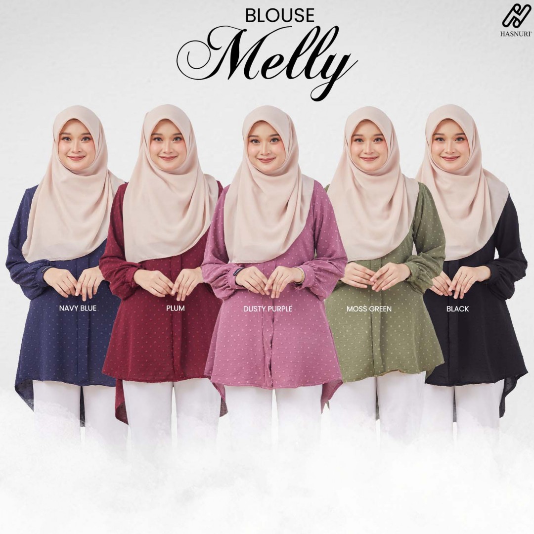 Blouse Melly - Navy Blue