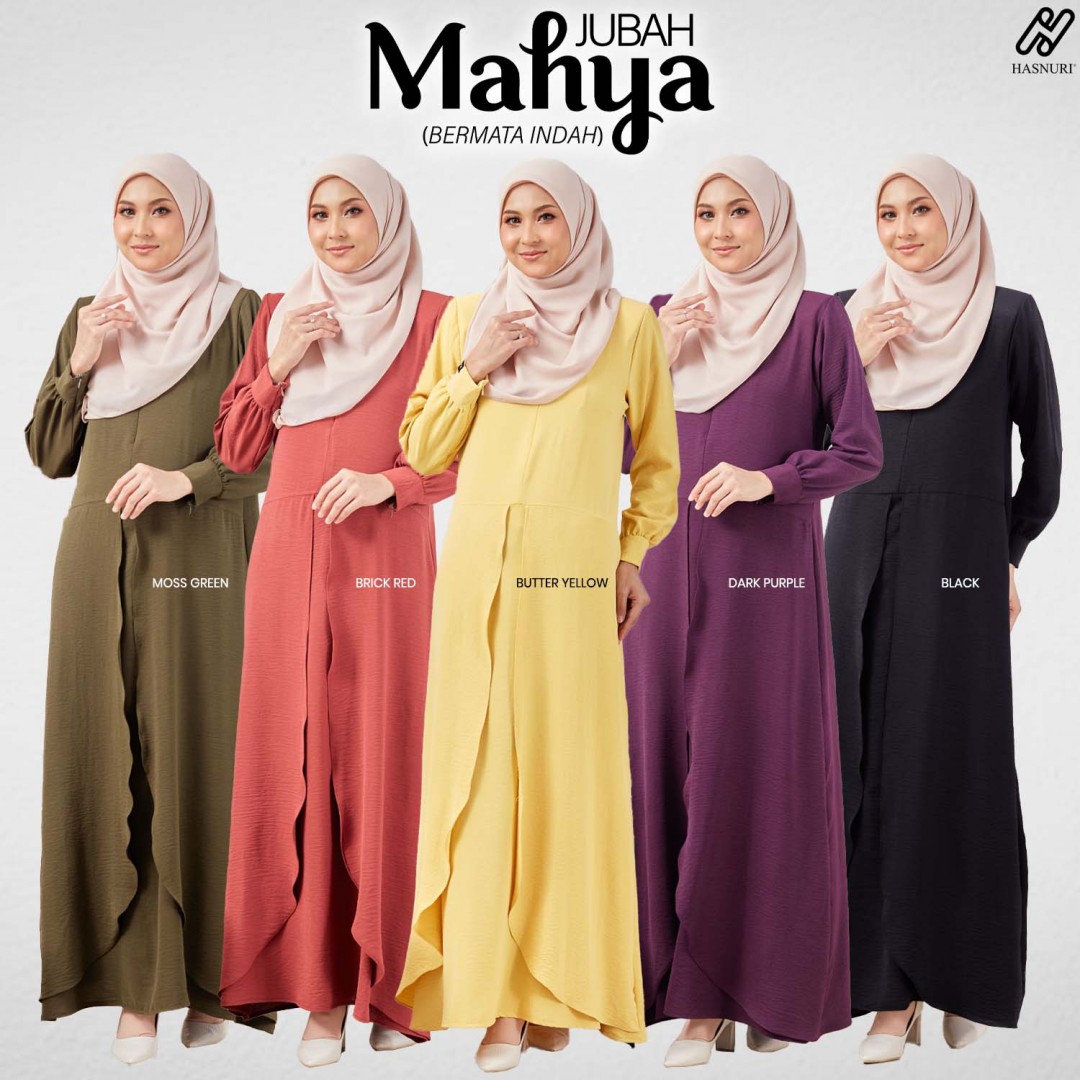 Jubah Mahya - Moss Green