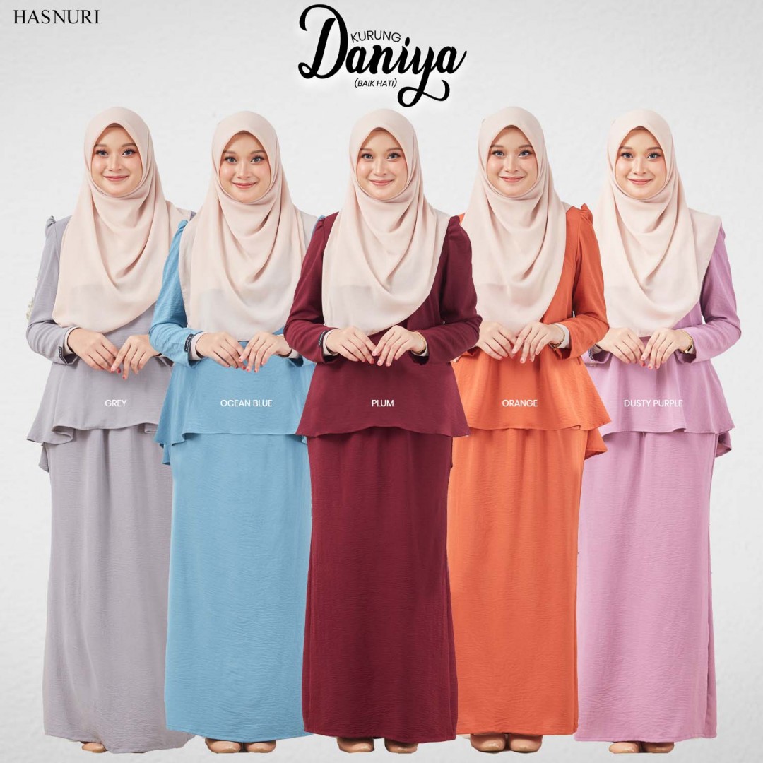 Kurung Daniya - Plum