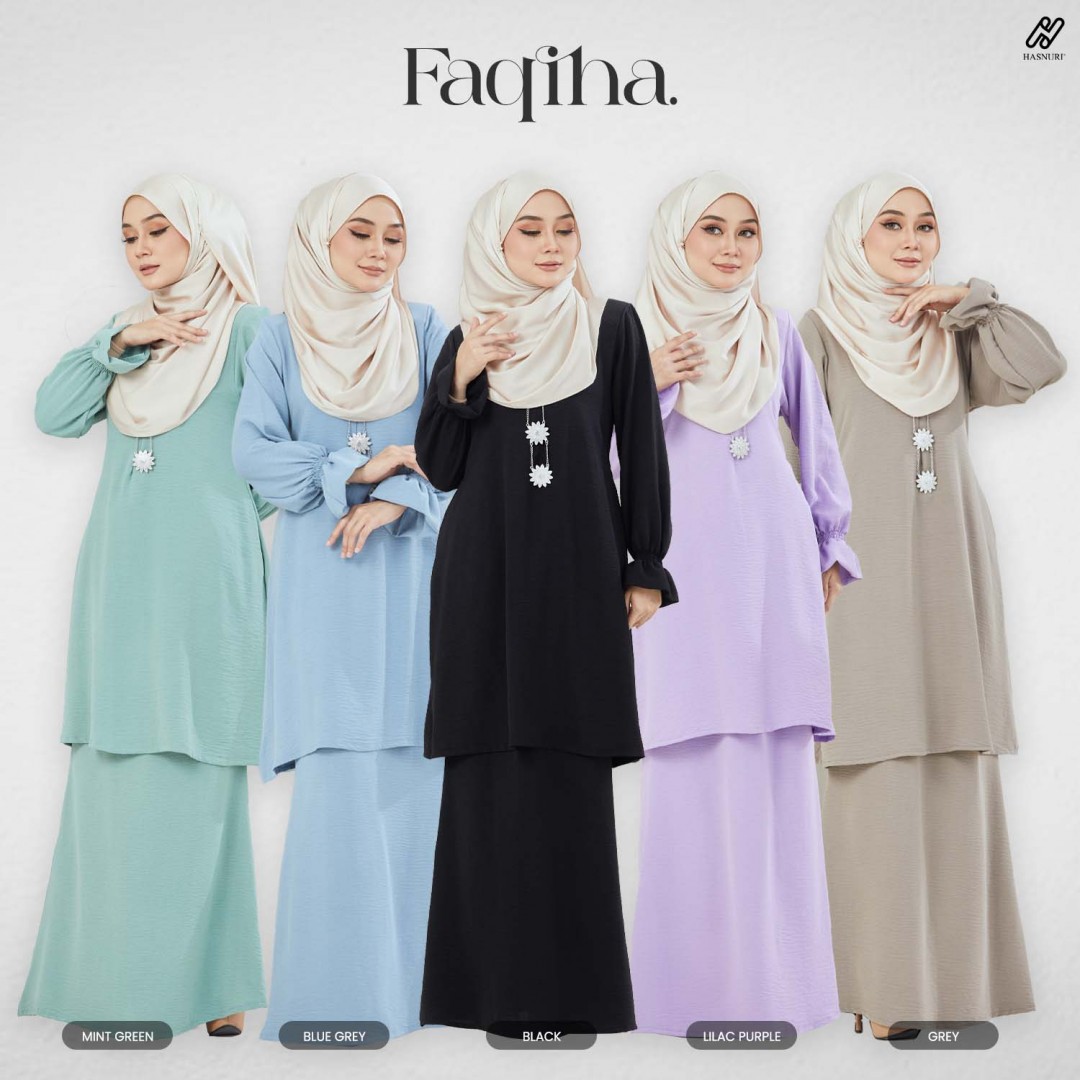 Kurung Faqiha - Grey